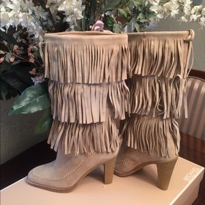 Michael Kors Cowgirl Fringe Boot